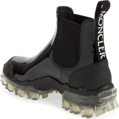 Moncler Hanya Stivale Waterproof Chelsea Rain Boot, Black