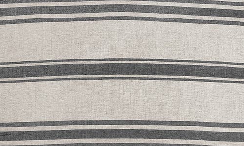 Shop Pom Pom At Home Jackson Stripe Linen Sham In Flax/midnight