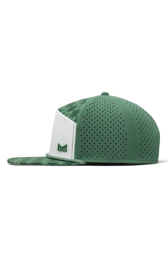 Shop Melin Trenches Links Hydro Performance Trucker Hat In Green Argyle