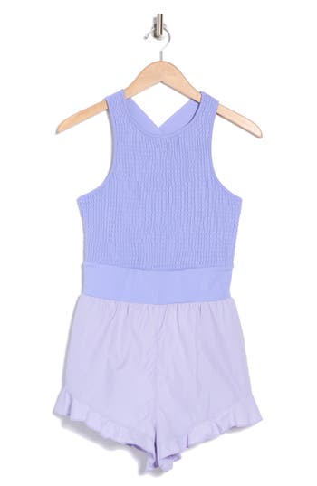 Free People Breatheless Romper In Twilight Violet