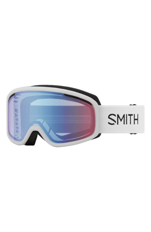 Smith Vogue 154mm Snow Goggles in White /Blue Sensor Mirror