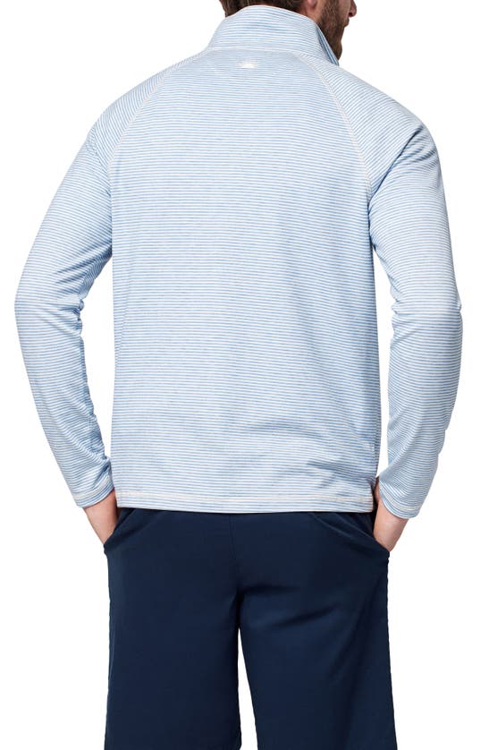 Faherty Movement Stretch Half Zip Pullover In Madaket Stripe