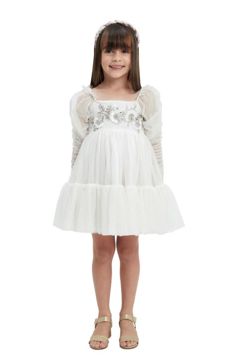 Kids' Embry Long Sleeve Tulle Party Dress (Big Kid)