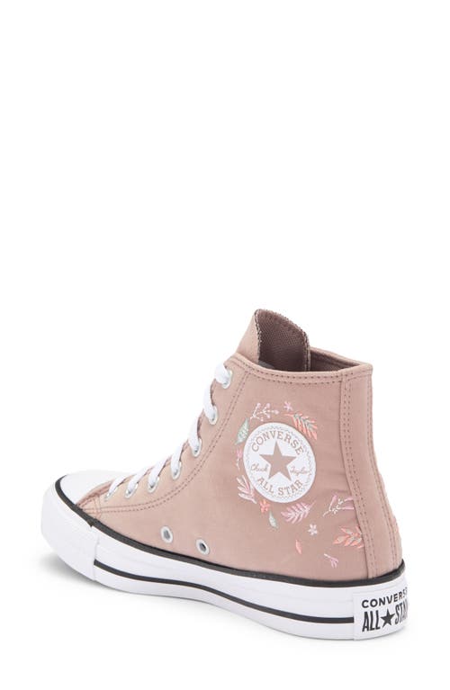 Shop Converse Chuck Taylor® All Star® Hi Embroidered Sneaker In Dust/white/dust