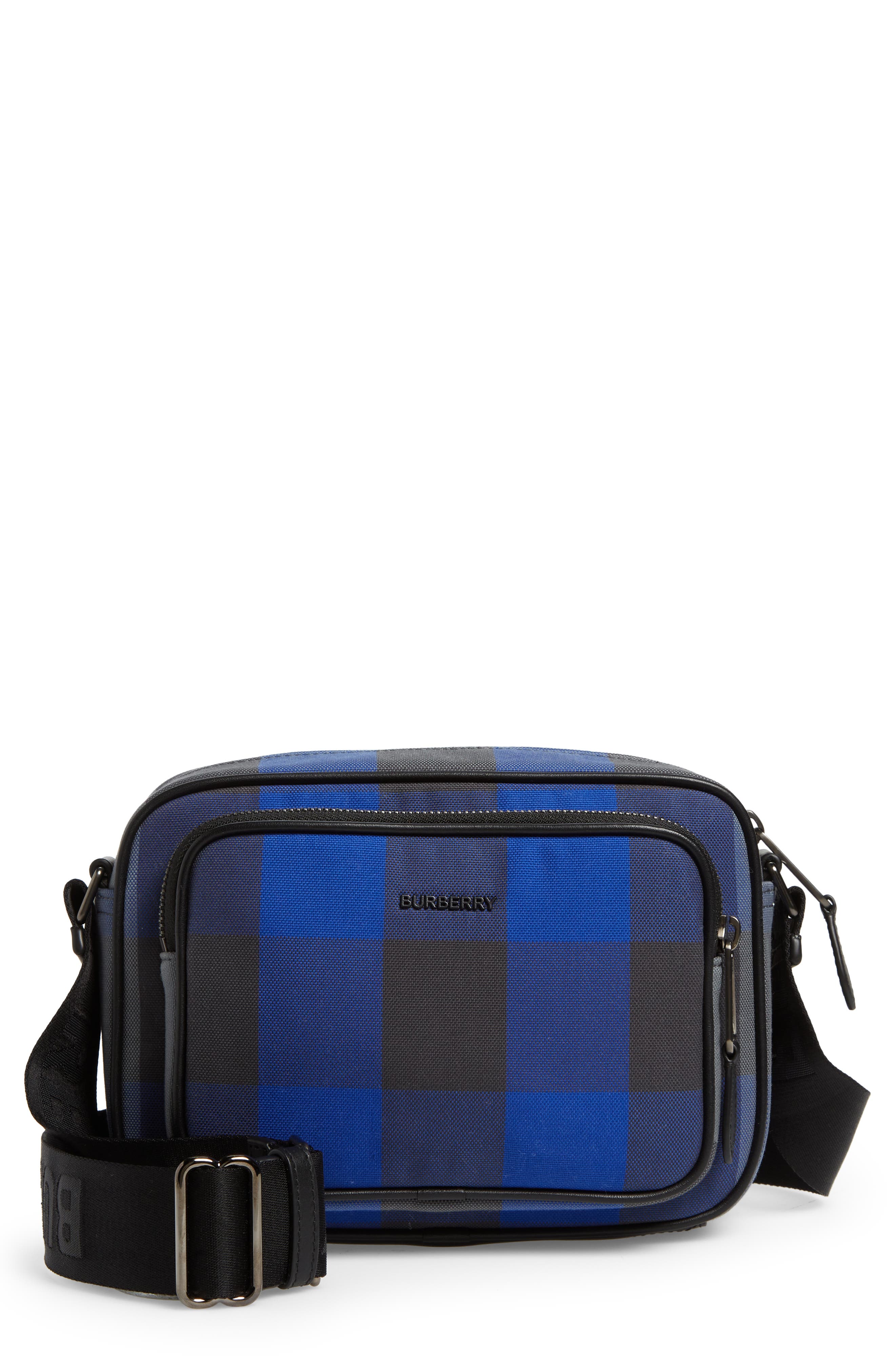 Burberry Paddy Check Canvas Crossbody Bag in Oceanic Blue at Nordstrom