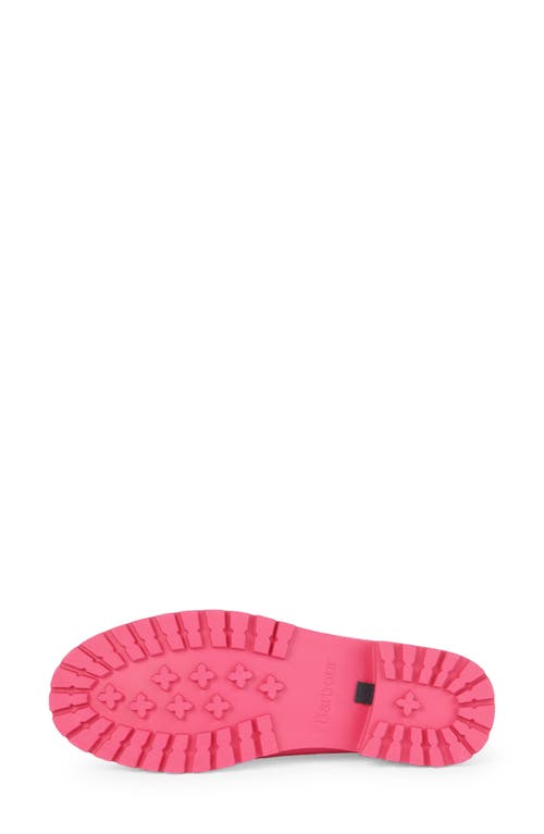Barbour Wilton Chelsea Rain Boot In Pink Dahlia
