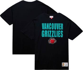 Youth Mitchell & Ness Black Vancouver Grizzlies Hardwood Classics T-Shirt