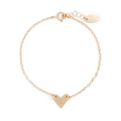 Nashelle Initial Heart Bracelet