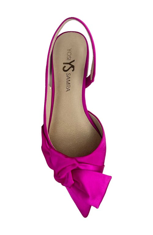 YOSI SAMRA YOSI SAMRA VIOLET POINTED TOE SLINGBACK FLAT 
