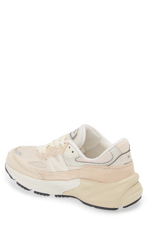 New Balance 990 V6 Core Running Shoe In Vintage Rose/sea Salt