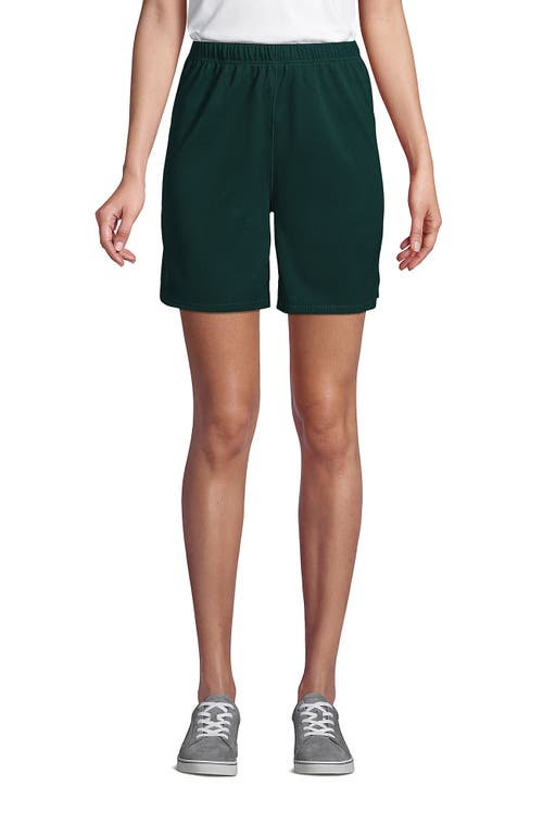 Shop Lands' End School Uniform  Mesh Gym Shorts In Evergreen