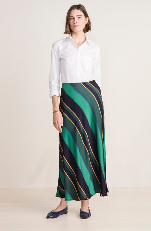 Shop Vineyard Vines Stripe A-line Maxi Skirt In S Stripe - Navy