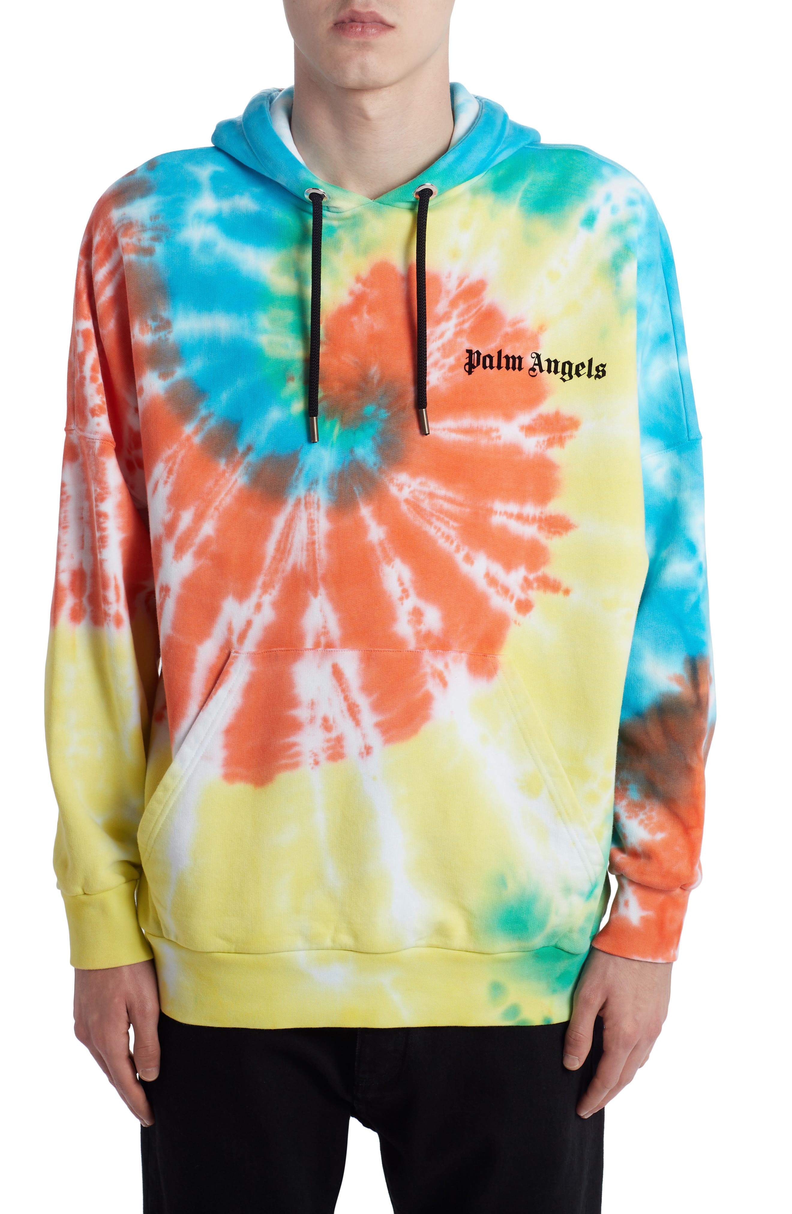 palm angels tie dye hoodie