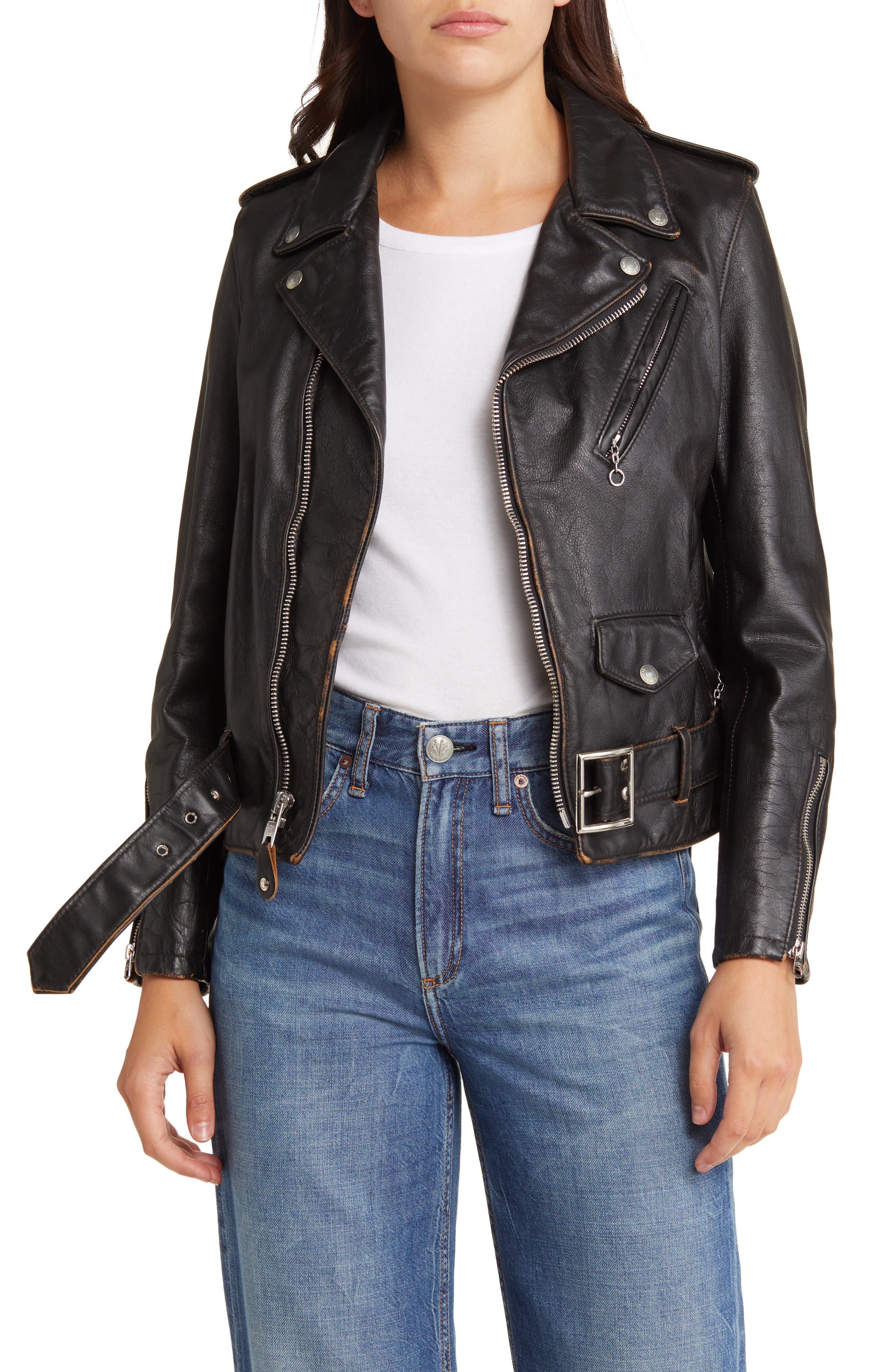 Schott Black Leather Jacket
