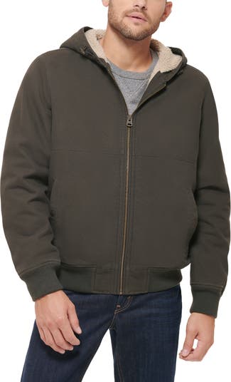 Zip Canvas Jacket with Fleece Blanket Lining