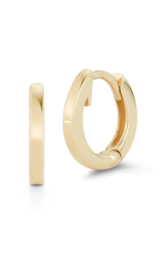 Dana Rebecca Designs Drd Mini Huggie Hoop Earrings In Yellow Gold