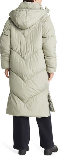 Topshop long puffer store coat