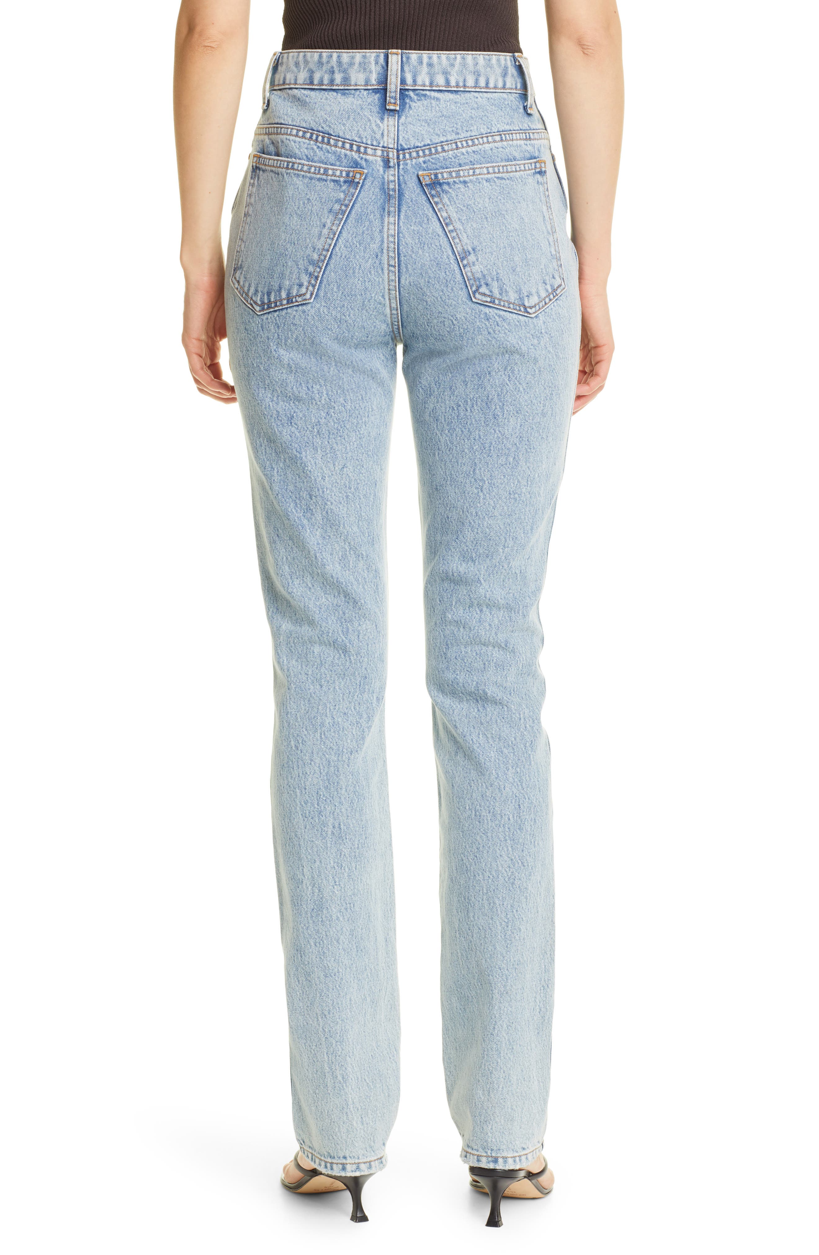 Khaite Daria High Waist Nonstretch Slim 