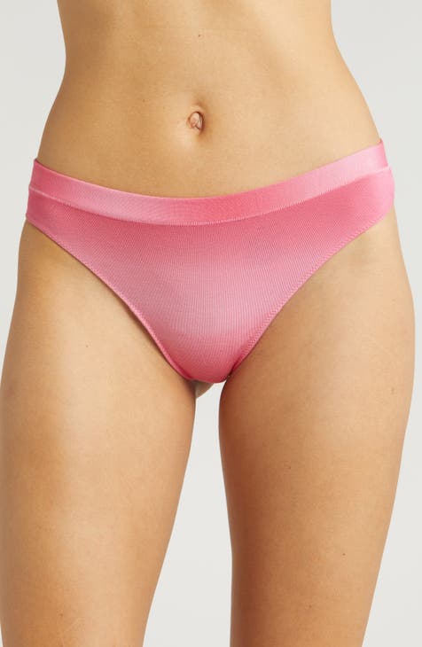 Buy online Pink Cotton Thongs Panty from lingerie for Women by