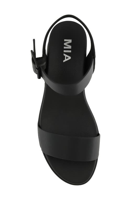 Mia Kayci Platform Sandal In Black Burn