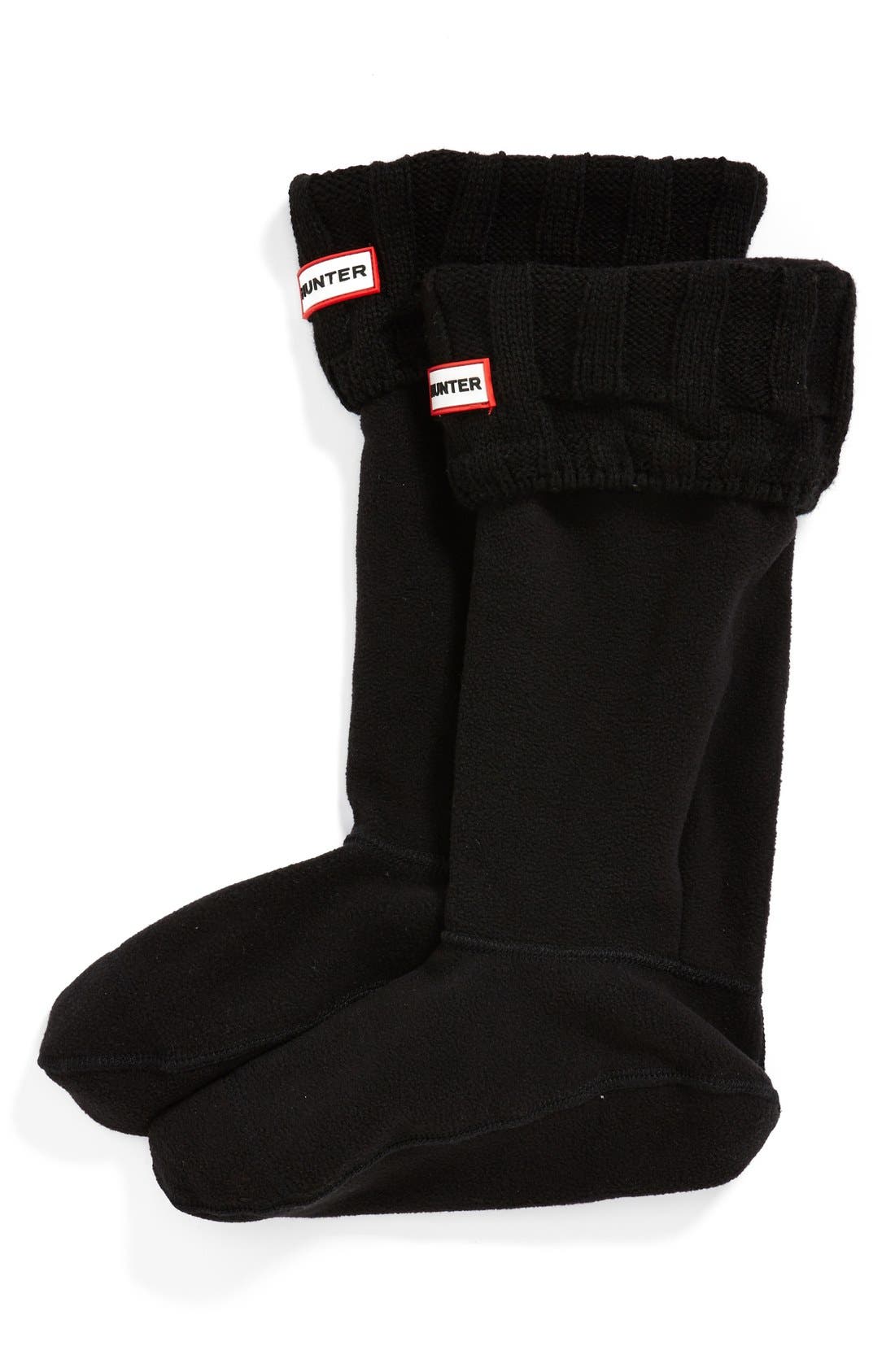 hunter white boot socks