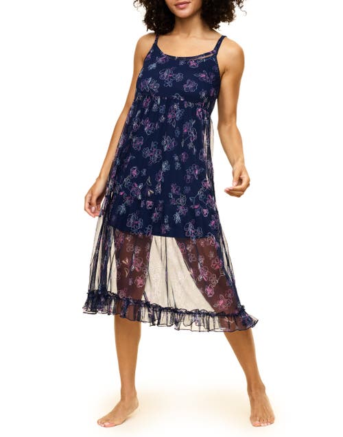 Shop Adore Me Kaycee Slip In Floral Blue