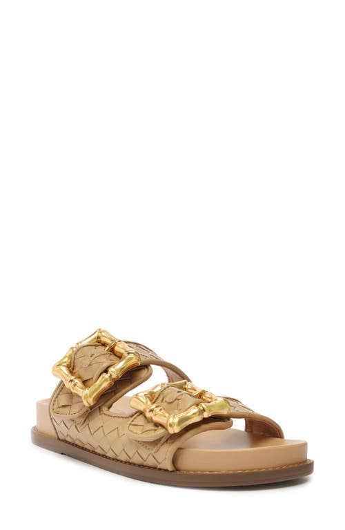 Schutz Enola Woven Strap Sandal Light Nude at Nordstrom,