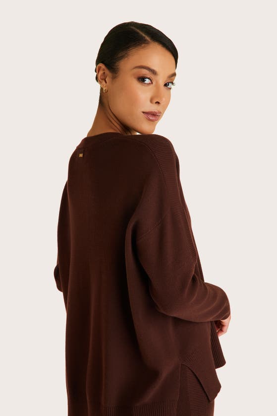 Shop Alala Spencer Sweater In Coffee