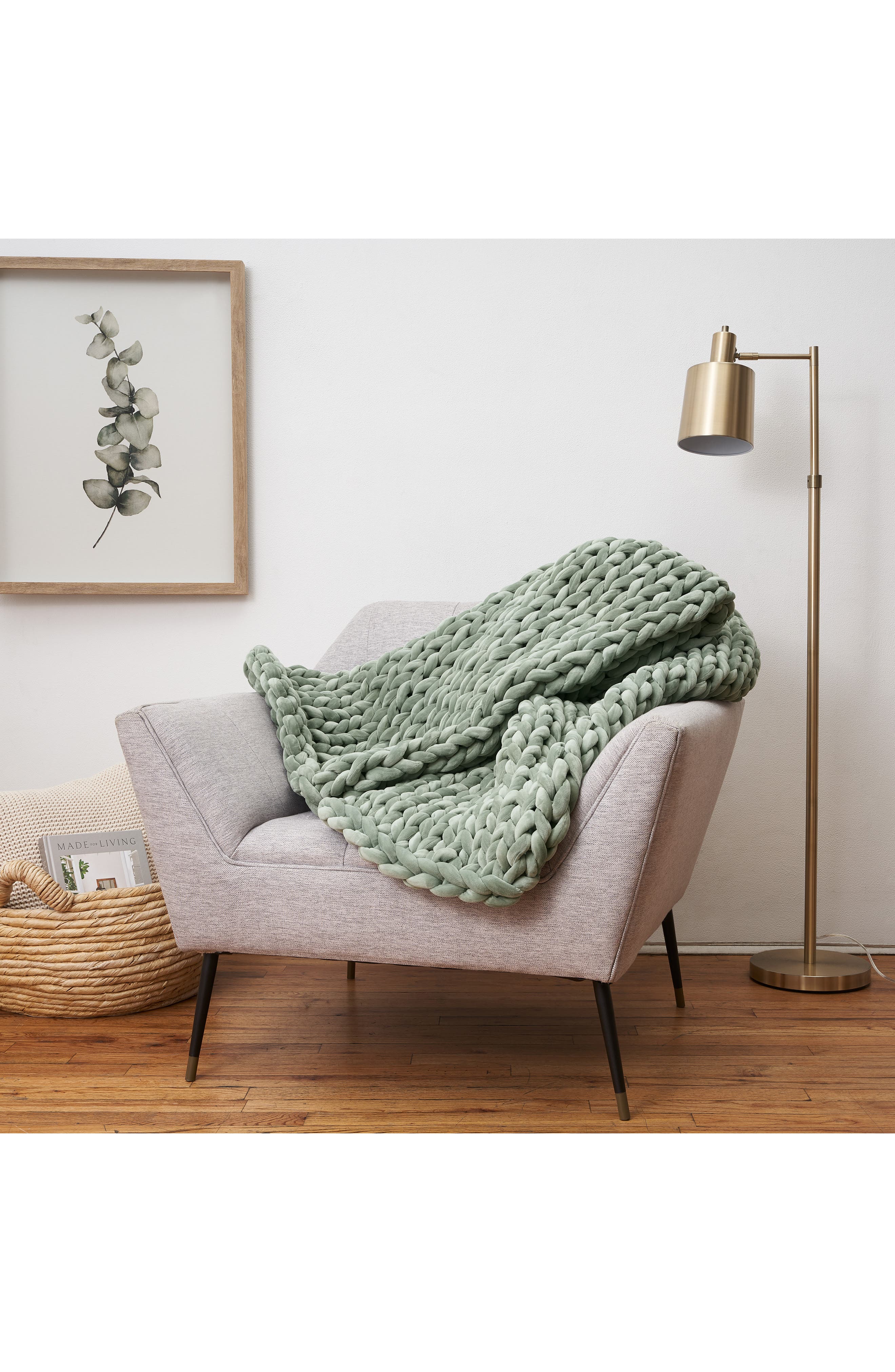 Bearaby Knit Velvet Weighted Blanket Nordstrom