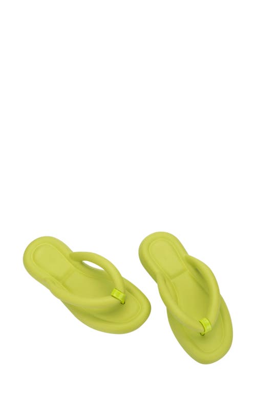 Shop Melissa Free Water Resistant Flip Flop In Green/lilac