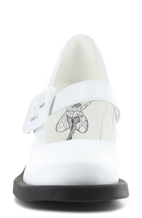 Shop Fly London Huvi Mary Jane Pump In White Gotborg