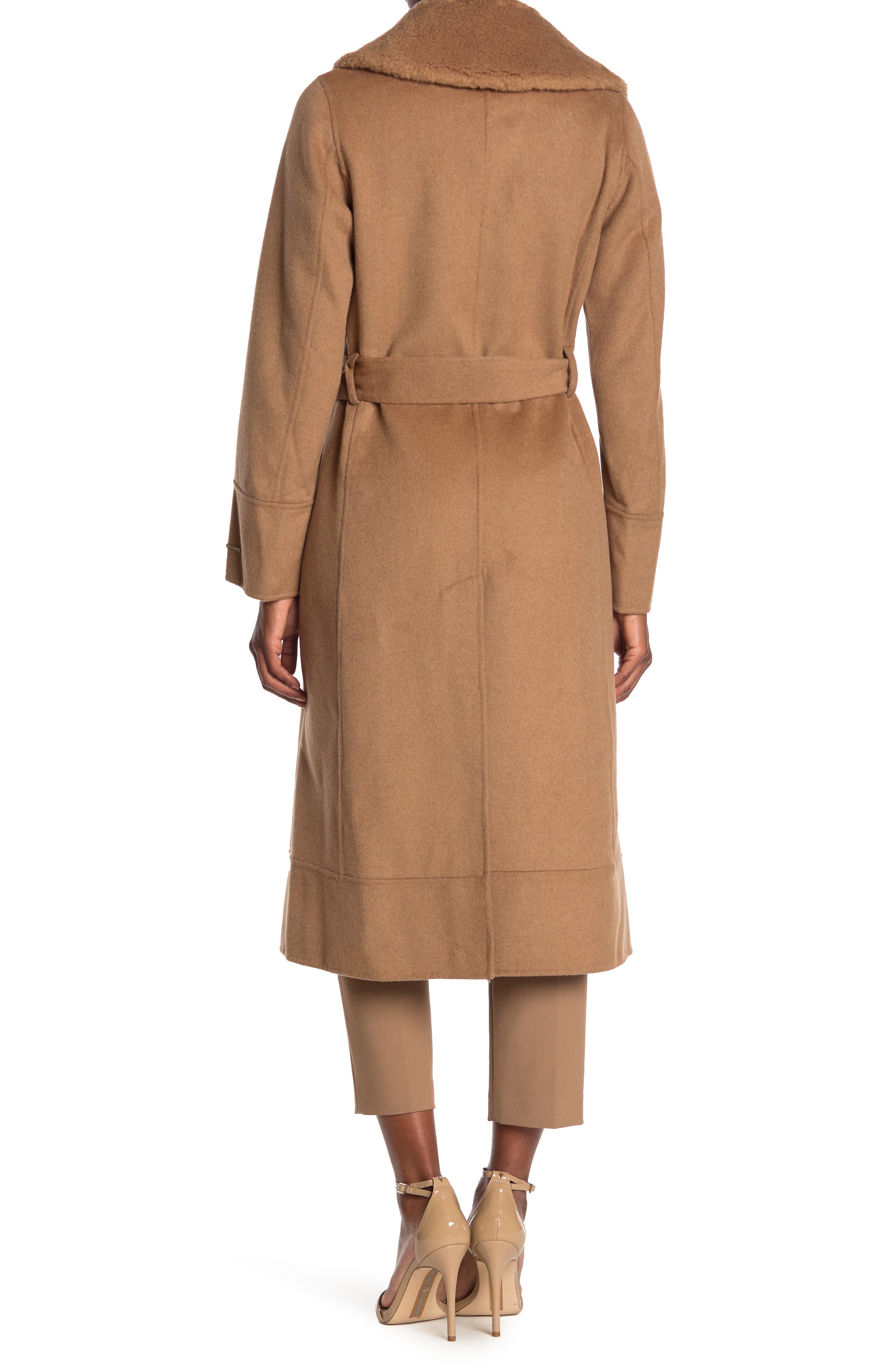 double face wool blend coat