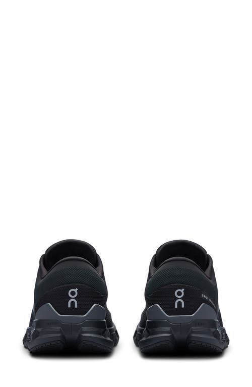 On Cloud X 4 Training Shoe In Black/eclipse