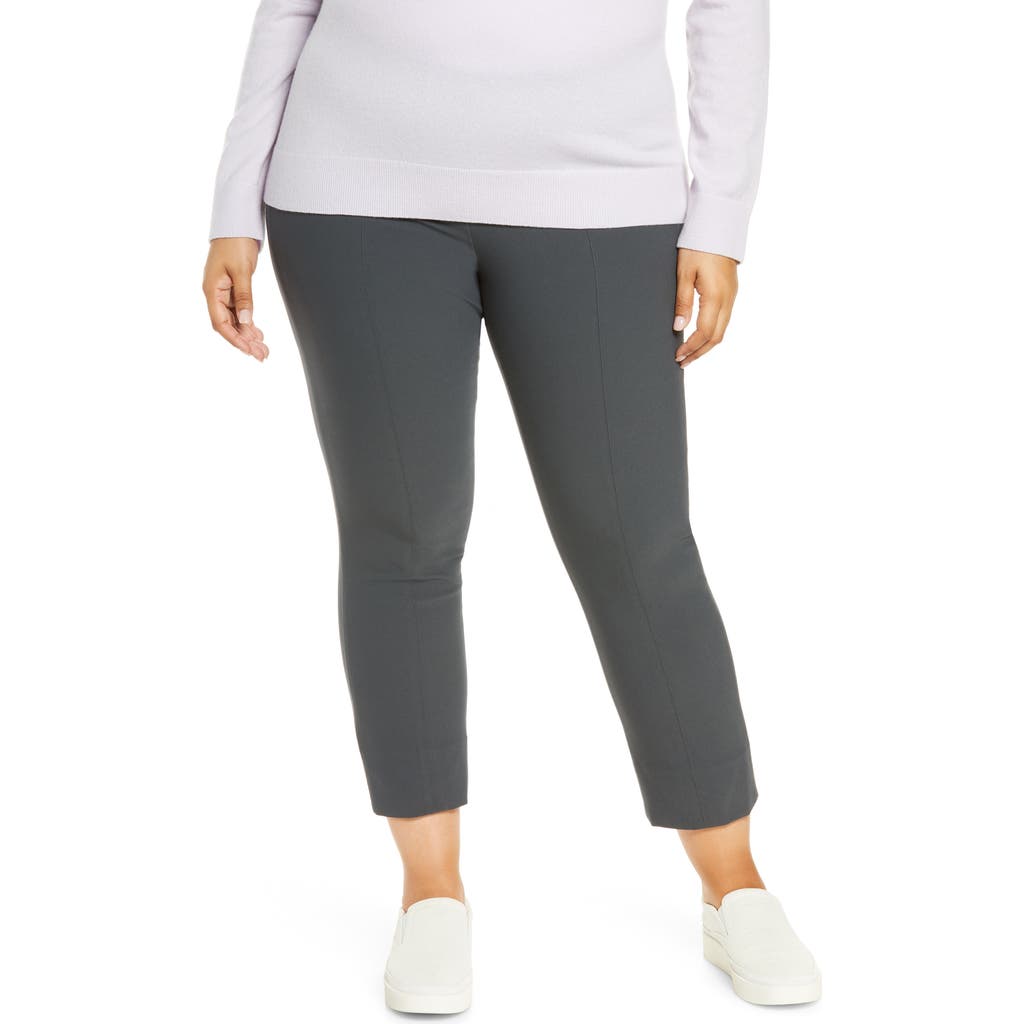 Shop Vince Front Seam Leggings In Dark Grey
