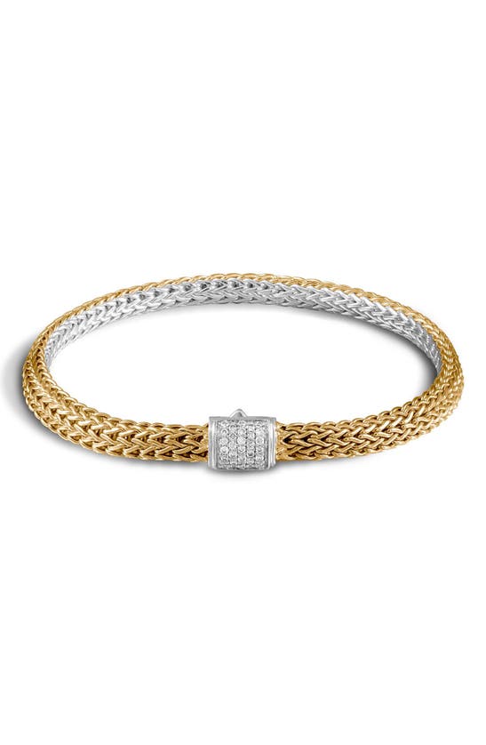 John Hardy Classic Chain Bracelet, 5mm In Gold/silver