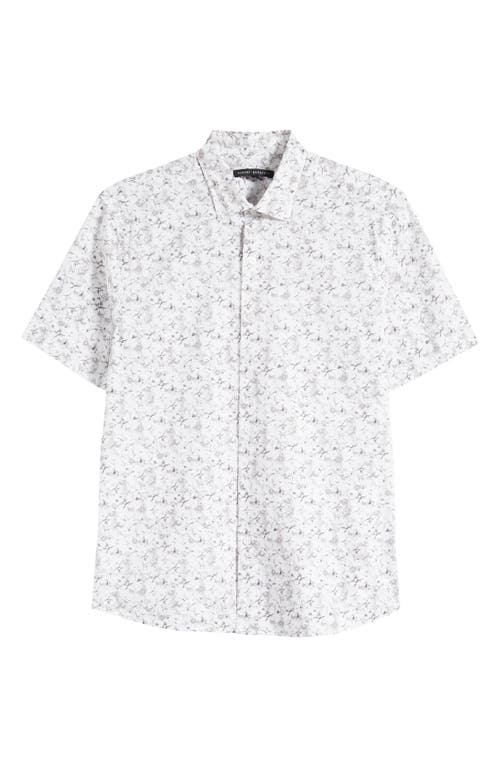Segno Short Sleeve Button-Up Shirt in White