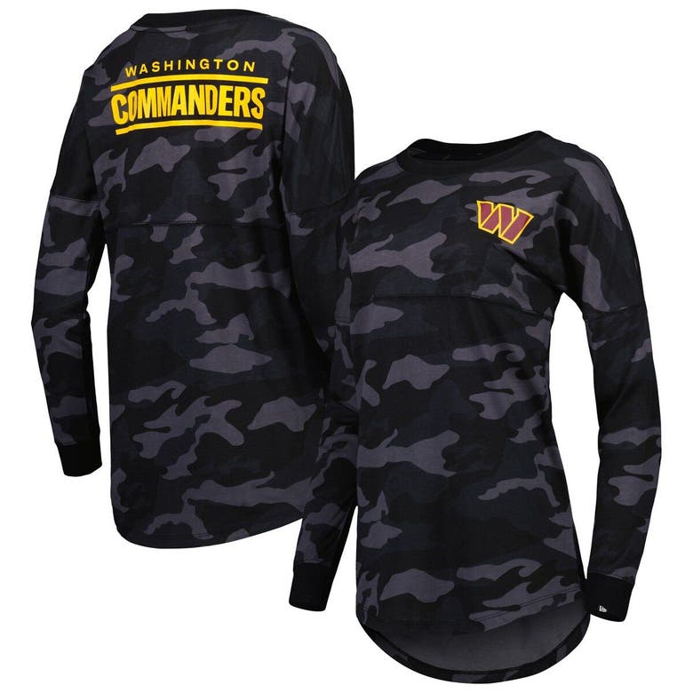 New Era Black Washington Commanders Camo Long Sleeve T-shirt
