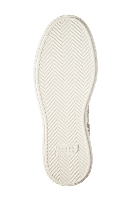 Shop Bally Merryk Snakeskin Embossed High Top Sneaker In White
