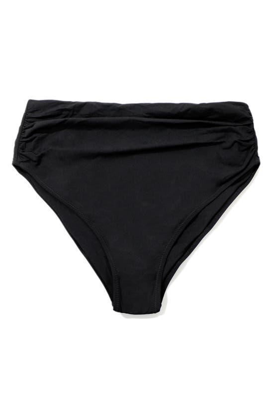 Hanky Panky High Rise Cheeky Swimsuit Bottom In Black