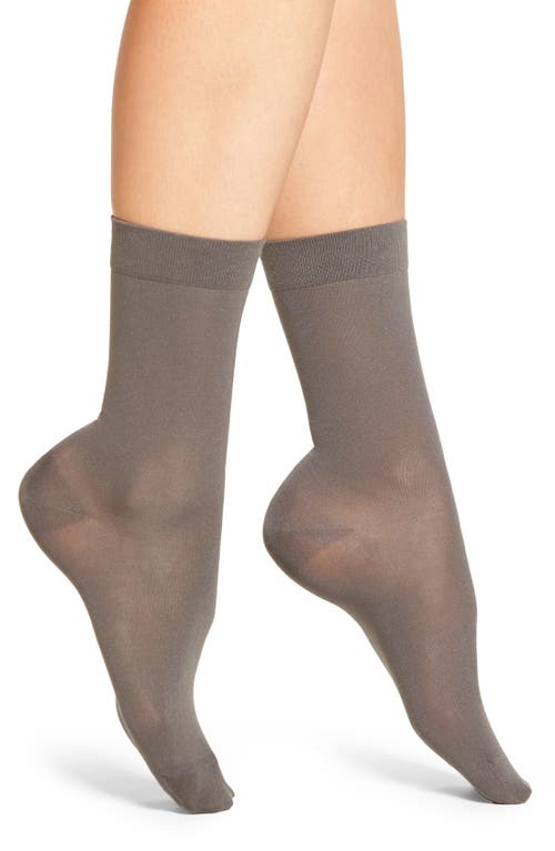 Shop Falke Cotton Touch Cotton Blend Socks In Platinum