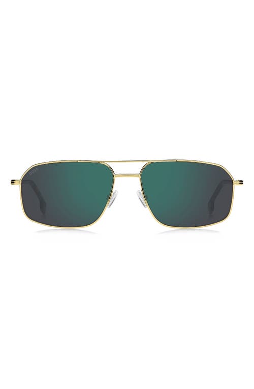 Hugo Boss Boss 58mm Aviator Sunglasses In Green