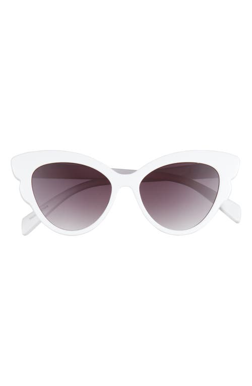 54mm Butterfly Sunglasses in White