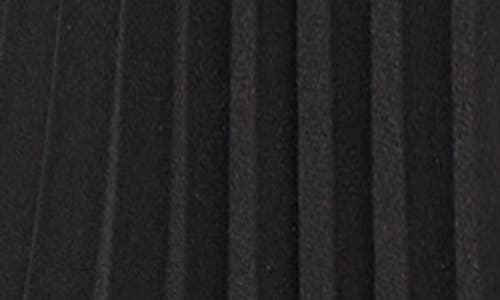 Ming Wang Pleated Mini Shirtdress In Black/white