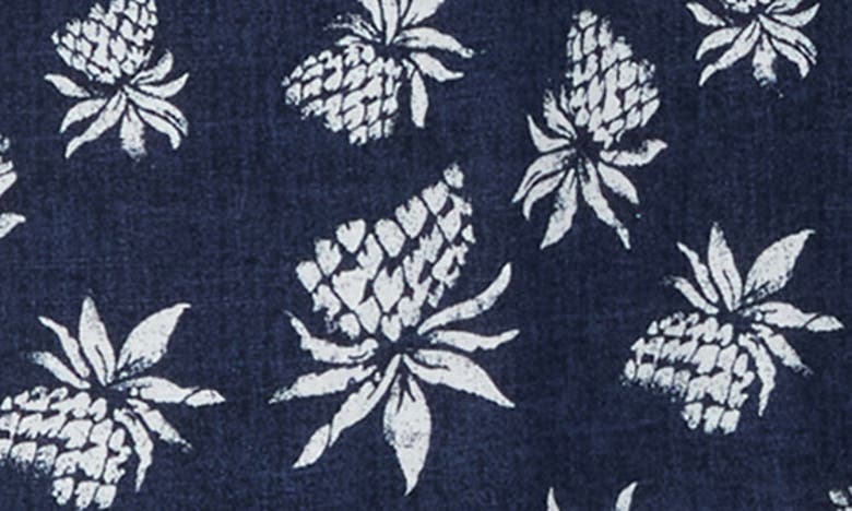 Shop Tailor Vintage Puretec Cool™ Cabana Print Short Sleeve Linen & Cotton Button-up Shirt In Pineapples