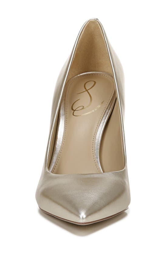 Sam Edelman Women's Hazel Metallic Leather Pumps In Jute