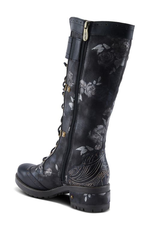 L'artiste By Spring Step Kisha Boss Boot In Black Multi