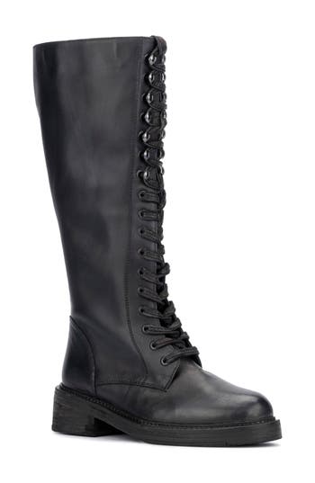 Vintage Foundry Sadelle Lace-up Boot In Black