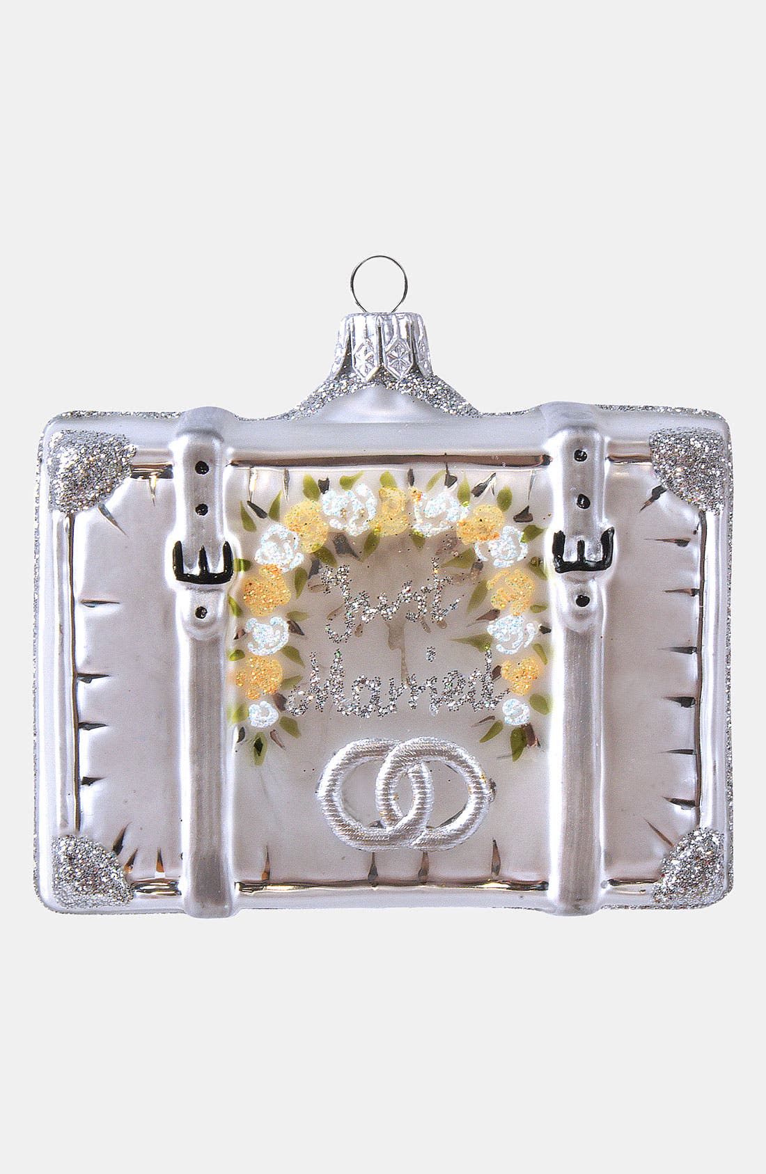 Nordstrom at Home 'Married 2012' Glass Suitcase Ornament Nordstrom