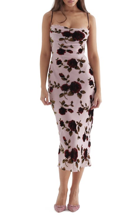 HOUSE OF CB Aiza Floral Underwire Cocktail Dress