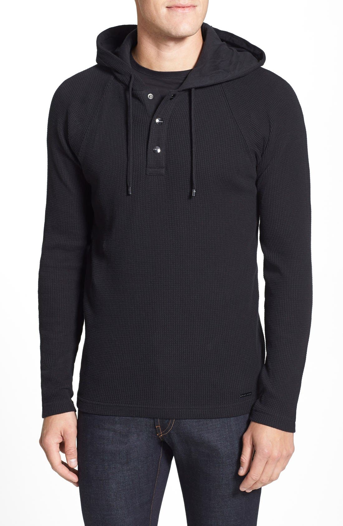 michael kors waffle knit hoodie